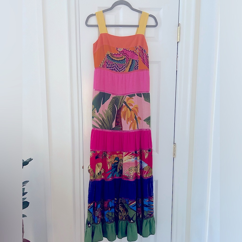 Farm Rio Rainbow Mixed Prints Maxi Dress - Picture 5 of 9